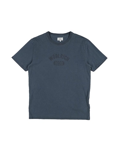 WOOLRICH T-shirt Piombo 100% Cotone
