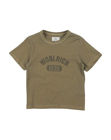 WOOLRICH T-shirt Verde militare 100% Cotone