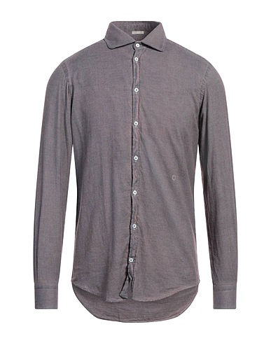 MASSIMO ALBA Patterned shirt Burgundy 100% Cotton