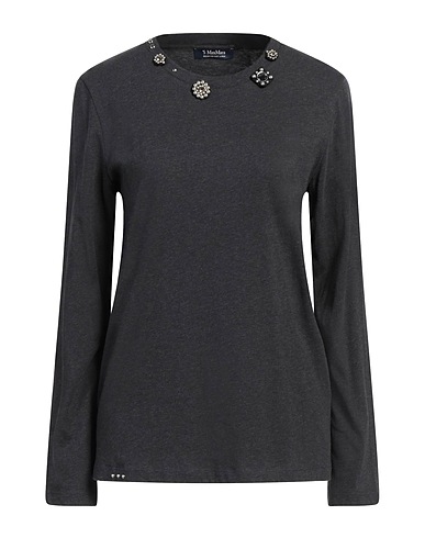 'S MAX MARA T-shirt Charcoal 100% Cotton
