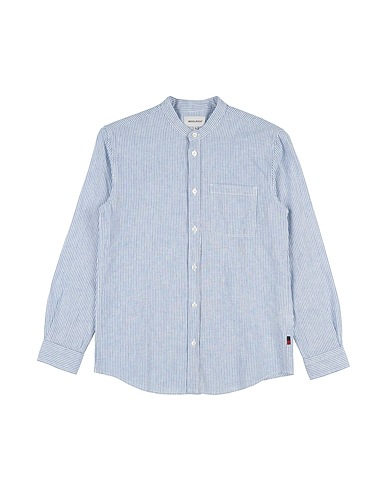 WOOLRICH Hemd mit Muster Himmelblau 87% Baumwolle, 13% Leinen