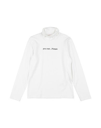 PLEASE T-shirt Off white 95% Cotone, 5% Elastan