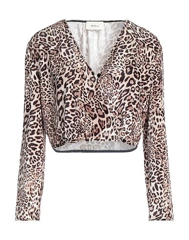 VICOLO Top Beige 94% Polyester, 6% Elastane