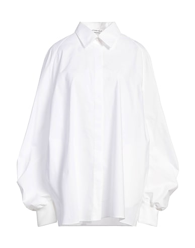 ALESSANDRO VIGILANTE Solid colour shirts & blouses White 100% Cotton