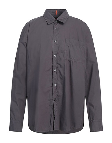 BOSS Solid colour shirt Grey 100% Cotton