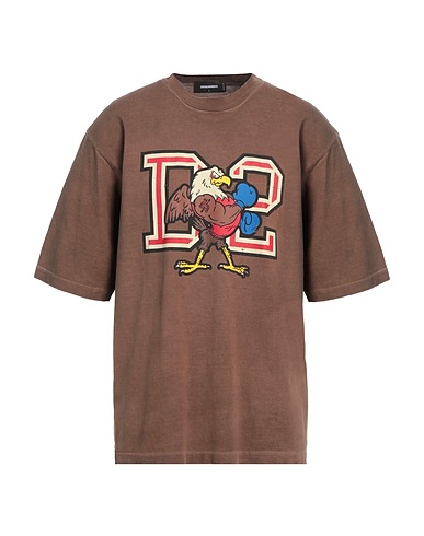DSQUARED2 T-shirt Brown 100% Cotton