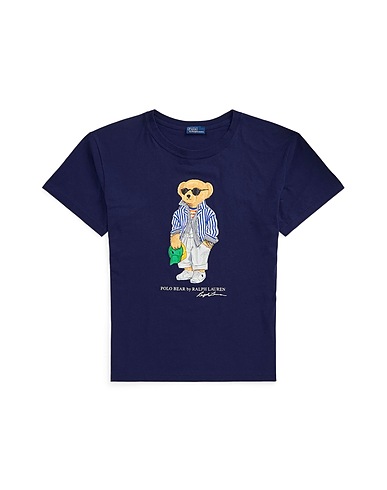 POLO RALPH LAUREN T-Shirt POLO BEAR COTTON JERSEY TEE
 Marineblau 100% Baumwolle
