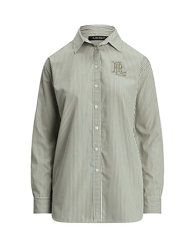 LAUREN RALPH LAUREN Striped shirt RELAXED FIT STRIPED BROADCLOTH SHIRT
 Sage green 100% Cotton