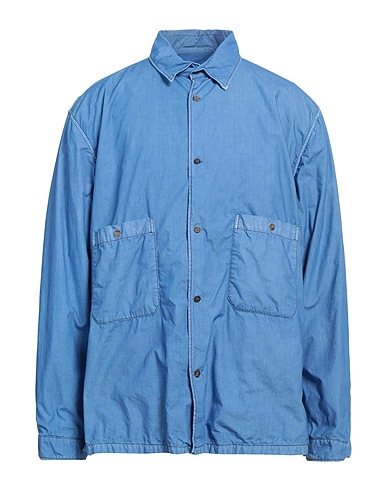 TOD'S Solid colour shirt Azure 100% Cotton