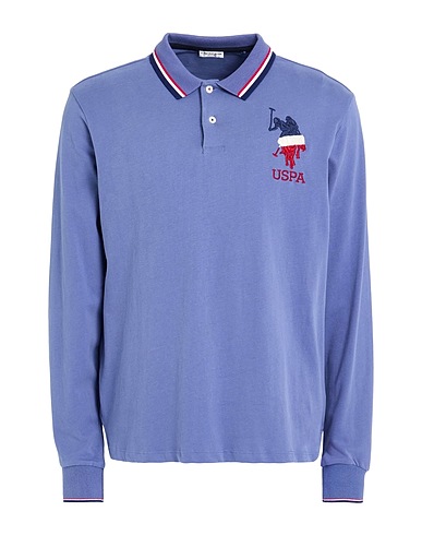 U.S.POLO ASSN. Polo shirt Slate blue 100% Cotton