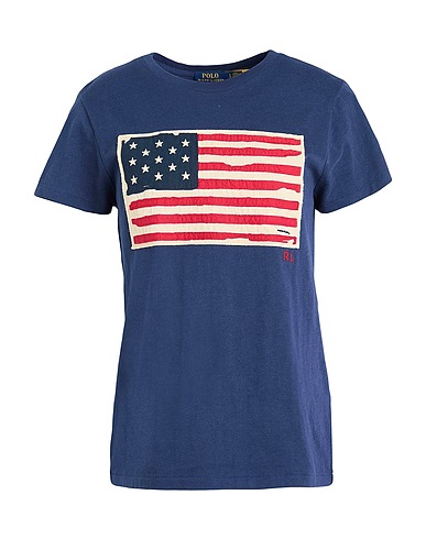 POLO RALPH LAUREN T-shirt Blu navy 100% Cotone