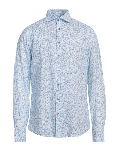 BASTONCINO Camicia fantasia Azzurro 100% Cotone