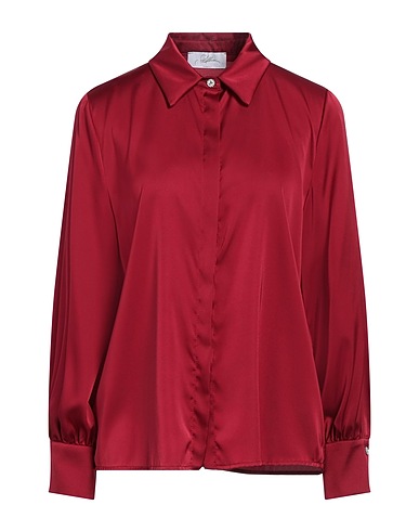 SOALLURE Solid colour shirts & blouses Burgundy 97% Polyester, 3% Elastane