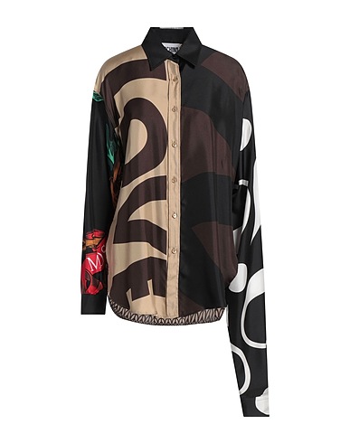 MOSCHINO Patterned shirts & blouses COUTURE Black 100% Silk