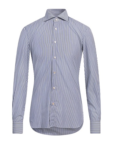 ERRICO FORMICOLA Napoli Striped shirt Navy blue 100% Cotton
