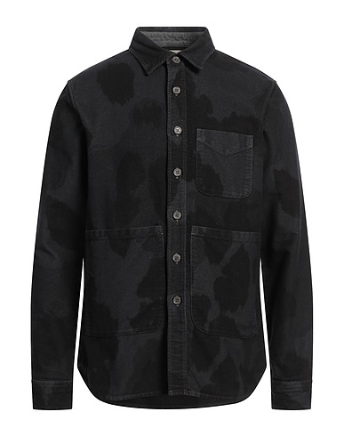 ASPESI Patterned shirt Charcoal 100% Cotton