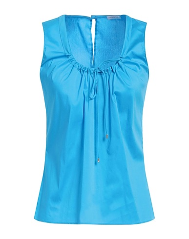 PATRIZIA PEPE Top Azzurro 79% Cotone, 18% Poliammide, 3% Elastan