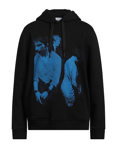 BURBERRY Hooded track jacket  Black 100% Cotton, Elastane