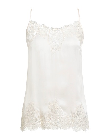 ERMANNO FIRENZE Camisole Cream 100% Viscose, Cotton, Polyamide