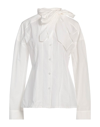PHILOSOPHY di LORENZO SERAFINI Solid colour shirts & blouses White 66% Polyamide, 34% Cotton