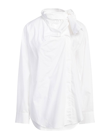 MSGM Solid colour shirts & blouses Off white 100% Cotton