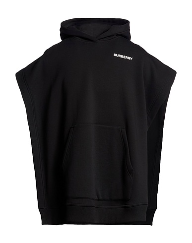 BURBERRY Cappa Nero 76% Cotone, 24% Poliestere, Elastan