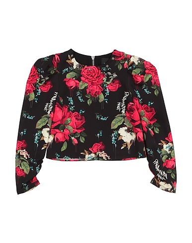 JOHN RICHMOND Top Black 88% Polyester, 12% Elastane