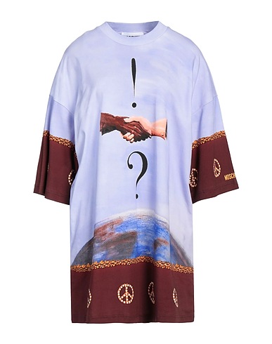 MOSCHINO Oversize-T-Shirt COUTURE Lila 100% Baumwolle