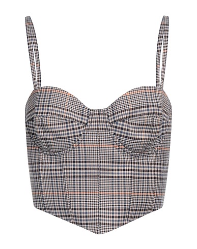 DONDUP TOPWEAR Navy blue 63% Polyester, 34% Viscose, 3% Elastane