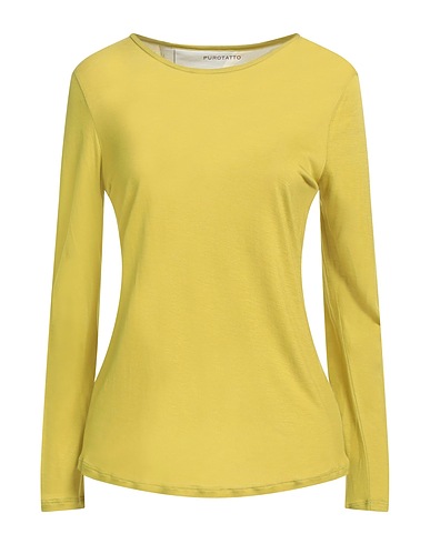 PUROTATTO Basic T-shirt Lime green 60% Modal, 40% Protein fibre