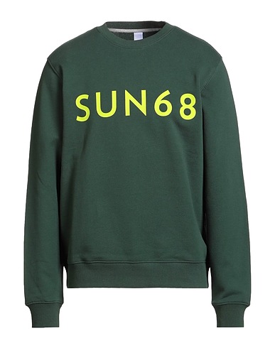 SUN 68 Felpa Verde scuro 84% Cotone, 16% Poliestere
