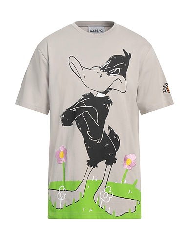 ICEBERG T-shirt LOONEY TUNES Light grey 100% Cotton, Polyester