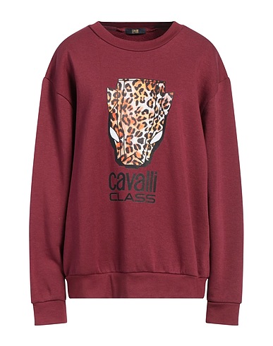 CAVALLI CLASS Felpa Bordeaux 65% Poliestere, 35% Cotone