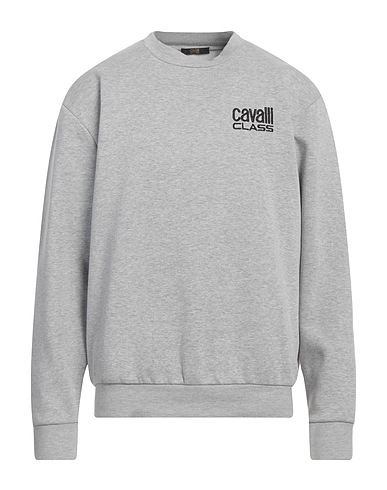 CAVALLI CLASS Sweatshirt Grey 65% Polyester, 35% Cotton
