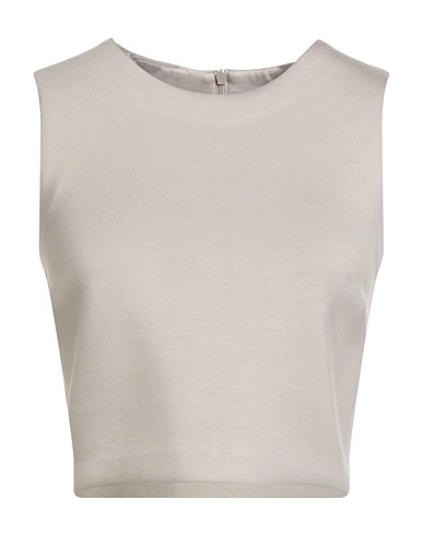 'S MAX MARA Top Light grey 96% Viscose, 4% Elastane