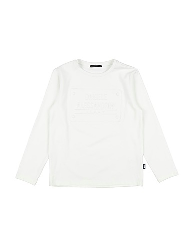 DANIELE ALESSANDRINI T-shirt Off white 95% Cotone, 5% Elastan