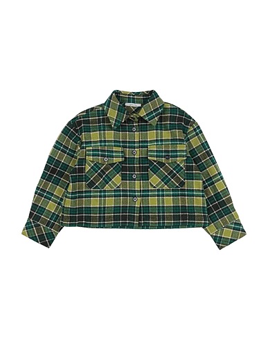 PICCOLA LUDO Hemden und Blusen mit Muster Grün 50% Acryl, 25% Polyester, 20% Wolle, 5% Andere Fasern