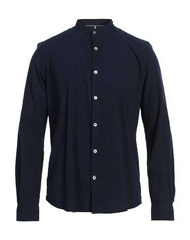 ALLEY DOCKS 963 Solid color shirt Midnight blue 100% Cotton