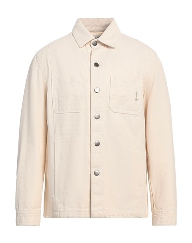 REIGN Solid colour shirt Beige 100% Recycled cotton
