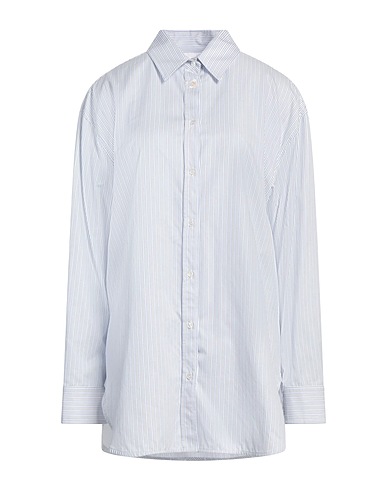 WEEKEND MAX MARA Striped shirt JOYROAD BY LUCY HALE Sky blue 100% Cotton