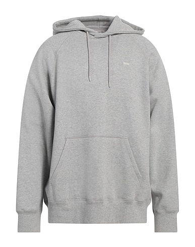 WOOD WOOD Hooded track jacket  Light grey 100% Cotton