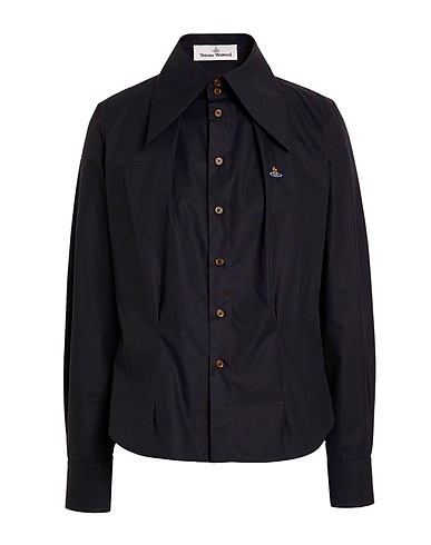 VIVIENNE WESTWOOD Solid colour shirts & blouses Black 100% Cotton