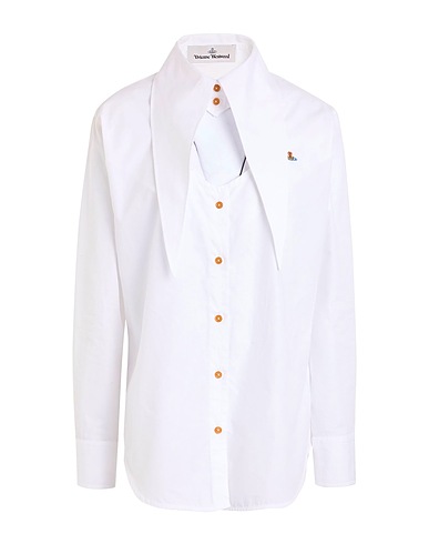VIVIENNE WESTWOOD Solid colour shirts & blouses White 100% Cotton