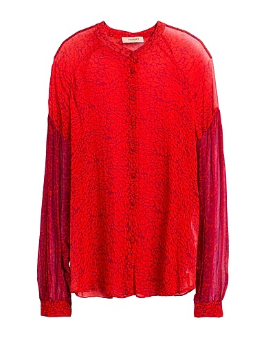 TWINSET Floral shirts & blouses Red 100% Viscose