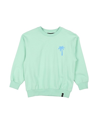 DANIELE ALESSANDRINI Sweatshirt Light green 95% Cotton, 5% Elastane