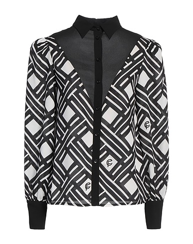 CRISTINAEFFE Camicie  e bluse fantasia Nero 100% Poliestere
