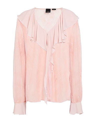 PINKO Top Light pink 100% Polyamide, Acetate, Silk