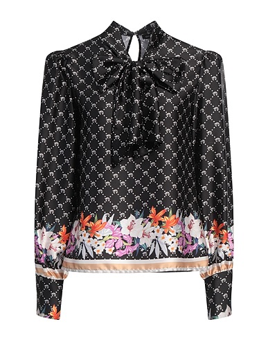 CRISTINAEFFE トップス ブラック ポリエステル 100%