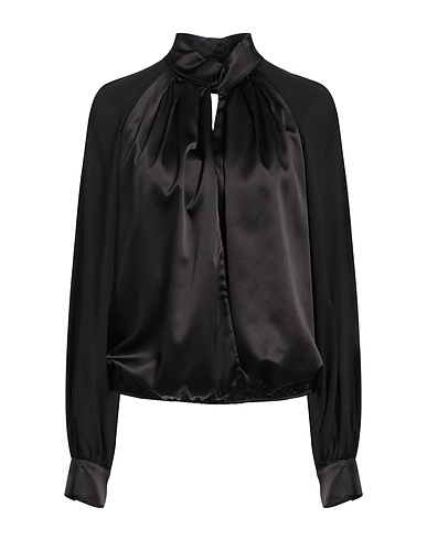 CRISTINAEFFE Top Nero 94% Poliestere, 4% Elastan, 2% Altre Fibre