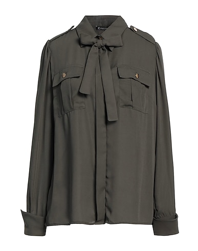CRISTINAEFFE Camicie Verde militare 100% Poliestere